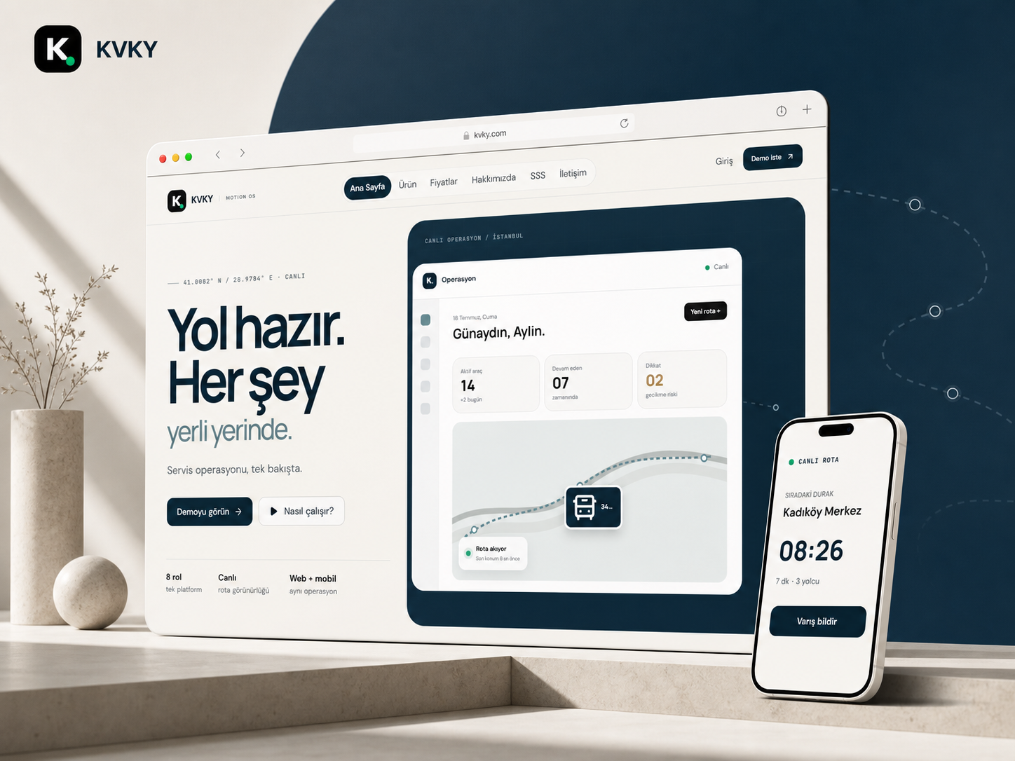 KVKY Motion OS project interface
